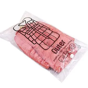 Sac de rangement sous vide suspendu transparent pour doudounes d'hiver organisateur anti-poussière