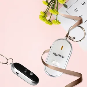 Intelligente sleutelzoeker met spraakbesturing, elektronische fluit-tracker met LED-licht.