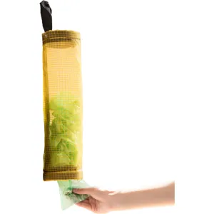 Soporte colgante para bolsas de basura cocina dispensador organizador de plástico