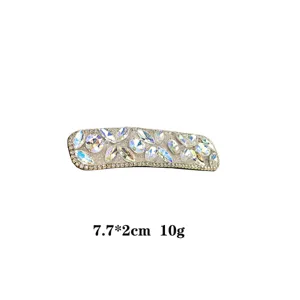 Crystal rhinestone BB hair clip sparkling barrette geometric hair accessory for women