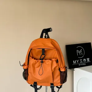 Sac à Dos Décontracté Imperméable Multi-Poches Grande Capacité Voyage Trajet École Unisexe Couleurunie