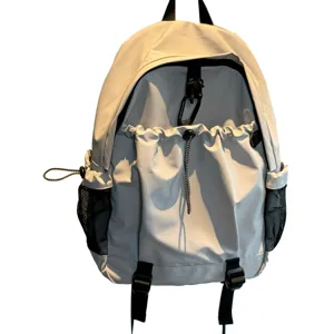 Sac à dos imperméable grande capacité loisirs école voyage hommes femmes gris clair