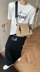 Waterproof large capacity shoulder bag casual messenger tote bag for women daily commuting style
