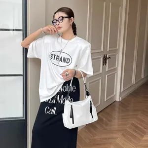Waterproof large capacity underarm shoulder bag minimalist casual commuter tote bag for women