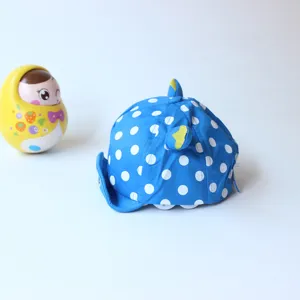 Baby Polka Dot Horn Baseball Cap Soft Brim Infant Sun Hat Toddler Outdoor Sun Protection Hat