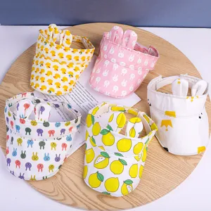 Chapeau Visière de Soleil Enfant Coton Imprimé Cartoon Mignon Animal Extérieur Plage Été Casquette Pour Bébé Garçons Et Filles