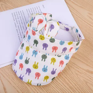 Joli chapeau de soleil pour enfants avec motif de lapin casquette d'été respirante bébé.