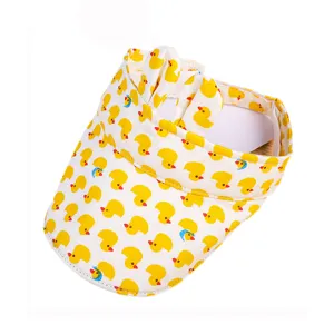 Enfants mignon jaune canard modèle vide haut visière chapeau été respirant plein air casquette