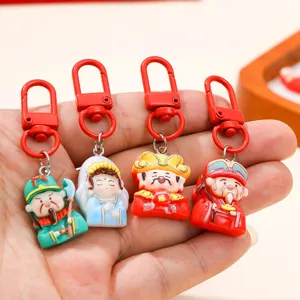 Resin deity keychain detail view, perfect for DIY phone cases and accessories crafts.