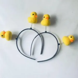 Cute little yellow duck headband kids hair accessories funny spring hair hoop main product