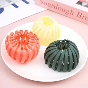 Bird's nest hair clip bun maker lazy ponytail holder cute hair accessories for women 3pcs