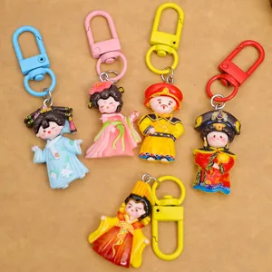 Cartoon DIY resin accessories palace character keyring cute bag pendant craft supplies