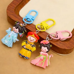 Cute DIY resin cartoon palace figures charms for phone case hair clip crafting accessories.