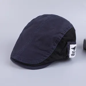 Men cotton flat cap british retro ivy hat casual fashion beret for daily wear and outdoor style