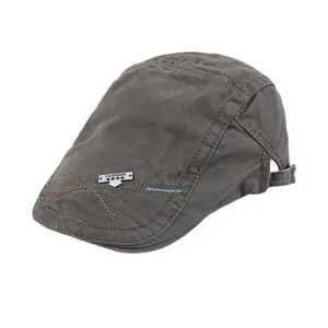 Men's cotton flat cap casual newsboy beret hat for spring and autumn daily fashion wear