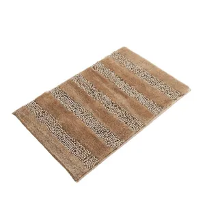 Tappeto bagno in ciniglia spesso e sottile, tappetino antiscivolo assorbente per la casa.