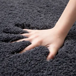 Thick Shaggy Bath Mat Absorbent Non-Slip Floor Rug for Bathroom Entryway Soft Fluffy Carpet