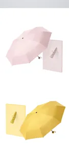 Mini capsule five-fold umbrella lightweight UV protection sun umbrella portable folding umbrella