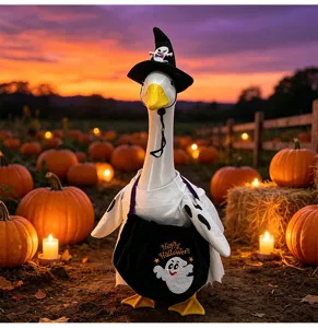 Halloween goose costume 23 inch set with ghost cloak and bag for lawn yard decoration details