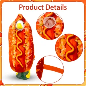 costume de hot-dog pour oie de porche de 23 pouces décoration de vacances drôle