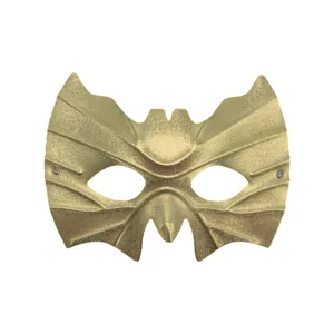 Gold Bat Half Face Mask for Halloween Cosplay Masquerade Party Costume Eye Mask Props