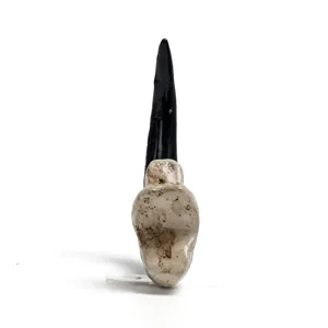 Resin vulture claw tooth pendant necklace accessory for DIY gothic jewelry making.