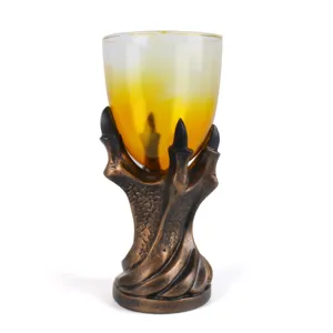 Gobelet en verre griffe de dragon en résine Halloween gothique tasse à vin de bar unique