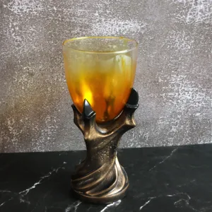 Goblet Griffe de Dragon en Résine Créatif Rétro Gothique Verre à Vin Fête d'Halloween Bar Boisson Tasse Vintage