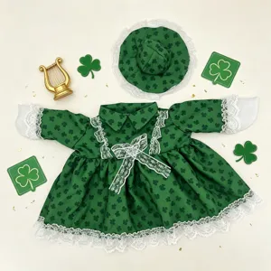 St Patrick s Dag Veranda Gans Outfit 23 Inch Tuin Gans Kostuum Groene Klaver Jurk