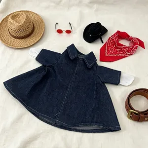 23 Inch Goose Doll Western Cowboy Outfit Set Hat Sunglasses Bandana Plush Clothes