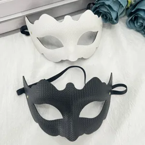 Máscara de Mascarada de Carnaval de Venecia para Mujer Máscara de Media Cara de PVC Princesa Textura de Espiga Accesorios de Disfraz de Halloween