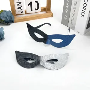 Maschera mezza faccia sfumata occhiali festa carnevale ballo in maschera accessori