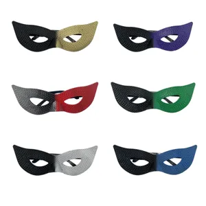 Maschera mezza faccia con paillettes sfumate per festa di carnevale accessori spettacolo