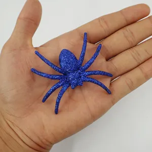Halloween blauwe glitter plastic spin prop speelgoed voor griezelig feest decoratie