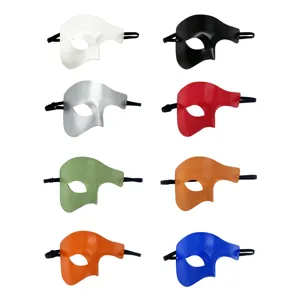 Nueva máscara de media cara multicolor fiesta mascarada Zorro antifaz accesorios set