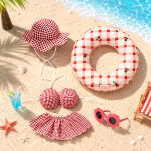 Porch Goose Costume Set Summer Bikini Swim Ring Hat Sunglasses Funny Yard Garden Decorative Outfit For Large Lawn Goose