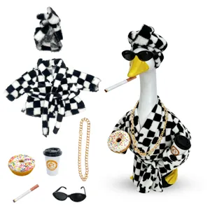 23 inch veranda gans badjas outfit set met grappige accessoires voor tuindecoratie.