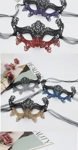 Halloween Party Farbverlauf Spitze Halbgesicht Fuchs Maske Maskerade Ball Dekoration elegant