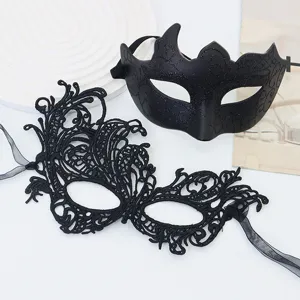Sexy Spitze Maskerade Maske Für Damen Herren Halloween Party Maske Pack Aushöhlen Glitzer Halbgesicht Augenmaske Kostüm Requisiten