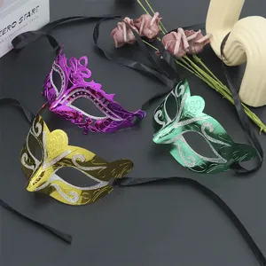 Venezianische Masken Halbgesicht Mehrfarbig Party Kostüm Halloween Maskerade Requisiten