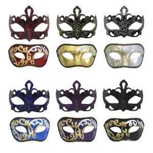 Masque Venitien Carnaval Halloween Fete Demi-Visage Yeux Costume Accessoires Set Pro