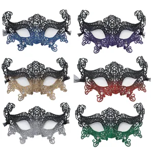 Halloween Farbverlauf Spitze Maskenball Maske Halbgesicht Party Kostüm Accessoire neu