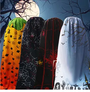 Halloween costume cosplay vampire cloak digital print wizard devil cape scary props.