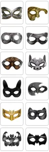 Carnaval DIY kinderen papier half gezicht masker feest decoratie foto rekwisieten set