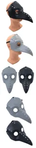 Steampunk Plague Doctor Mask Halloween Plastic Crow Beak Cosplay Mask Headwear Party Prop