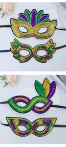 Mooie Mardi Gras pailletten masker carnaval feest oogmaskers voor leuke verkleedpartij