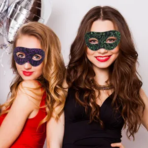 Halloween Maskerade Halbmaske Für Damen Herren Karneval Party Requisiten Vintage Noble Glitzer Pailletten Zorro Augenmaske Bar Performance Deko Maske