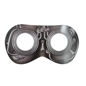 Kinderen DIY papier half gezicht masker steampunk stijl feest carnaval decoratie foto prop