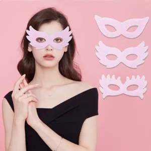 Pink Sequin Half Face Masquerade Mask For Women Girls Princess Dress Up Costume Props For Birthday Party Halloween Carnival