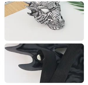Halloween simulated rubber 3D full face dragon mask for party masquerade role play and dress up